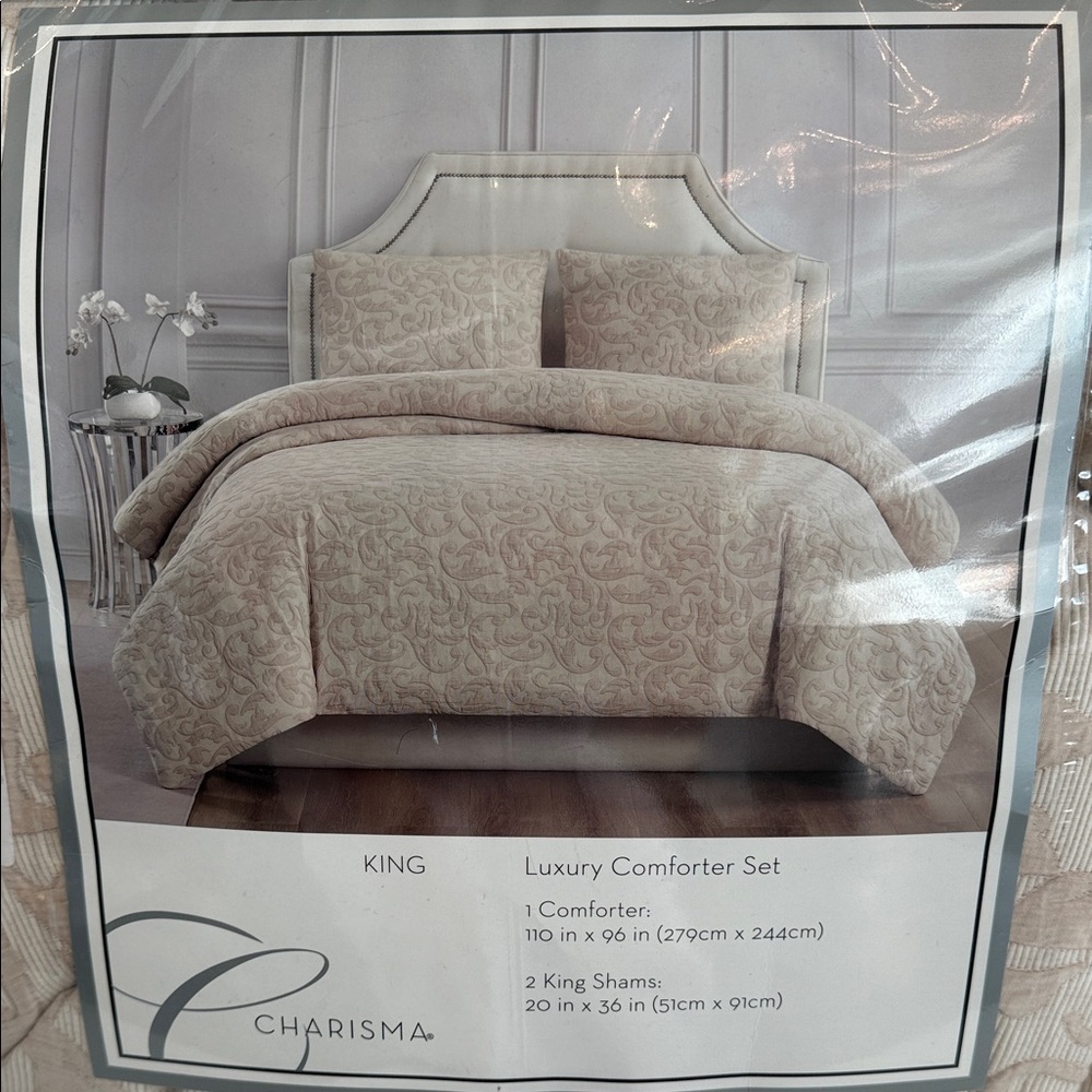 Charisma Cream Luxury Comforter Set King